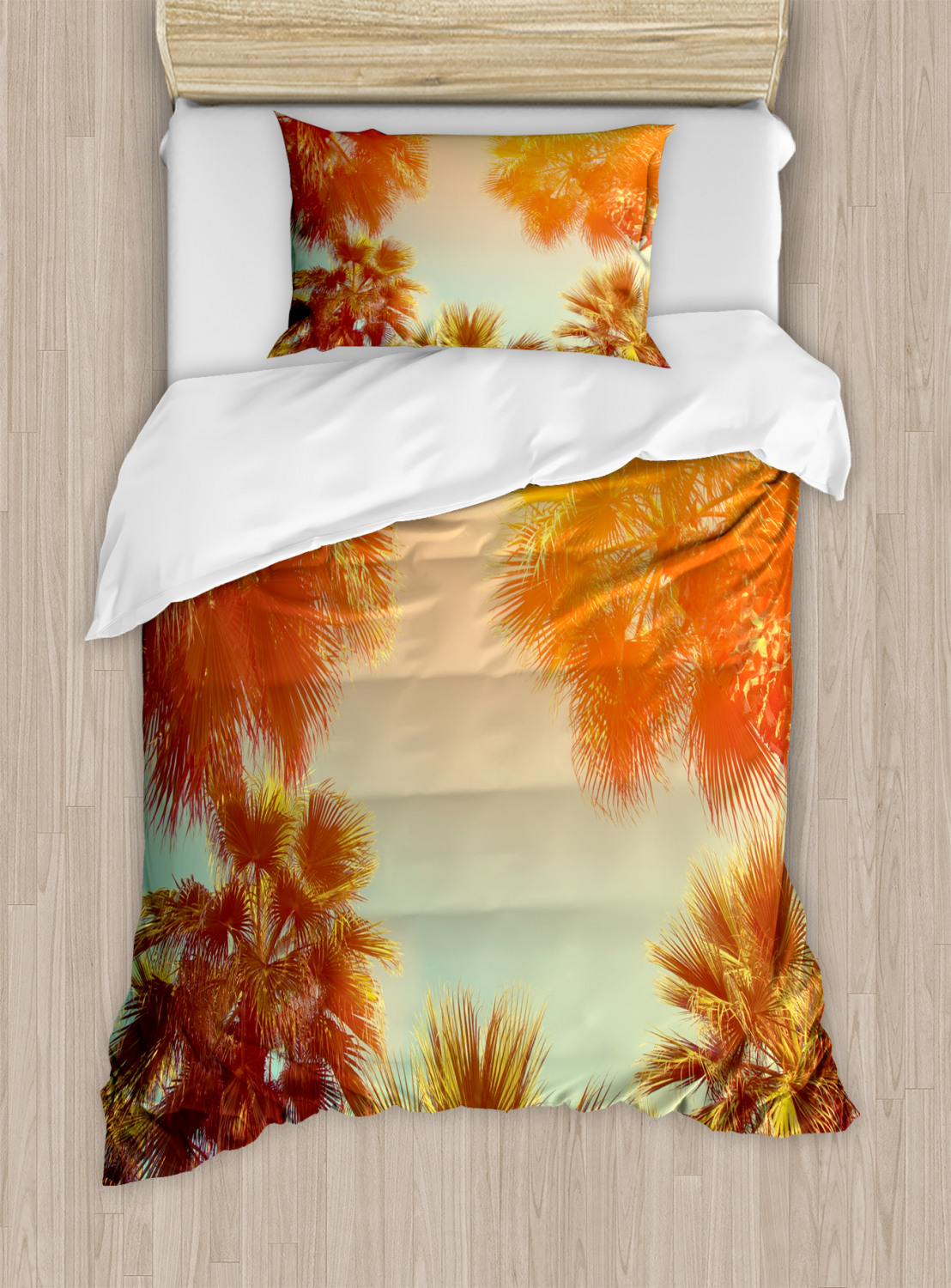 Exotic Palm Tree Duvet Cover Set Twin Queen King Sizes With Pillow Shams Ebay