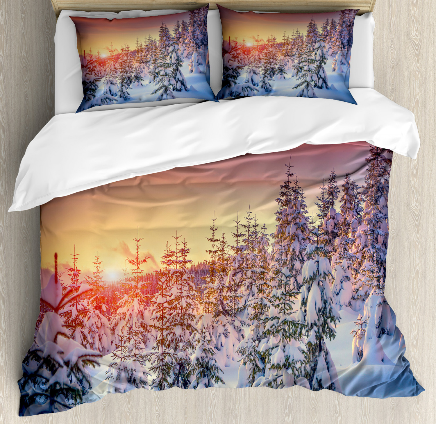 Classic Fabric Duvet Cover Set Twin Queen King Sizes with Pillow Shams - Picture 37 of 90