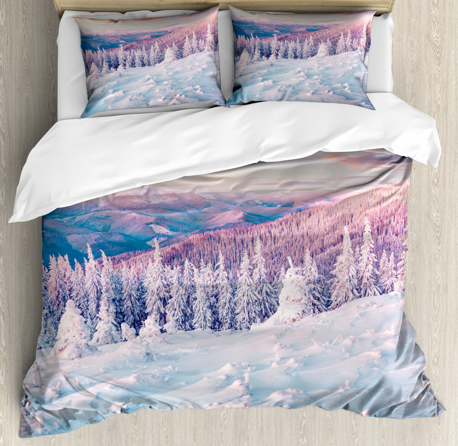 Classic Fabric Duvet Cover Set Twin Queen King Sizes with Pillow Shams - Picture 55 of 90