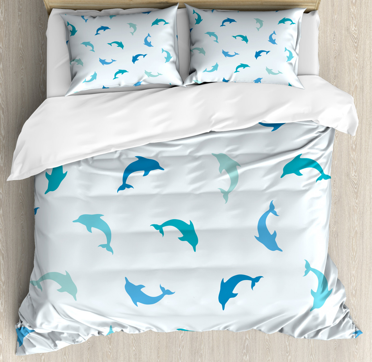 Aquatic Ocean Duvet Cover Set Twin Queen King Sizes with Pillow Shams ...