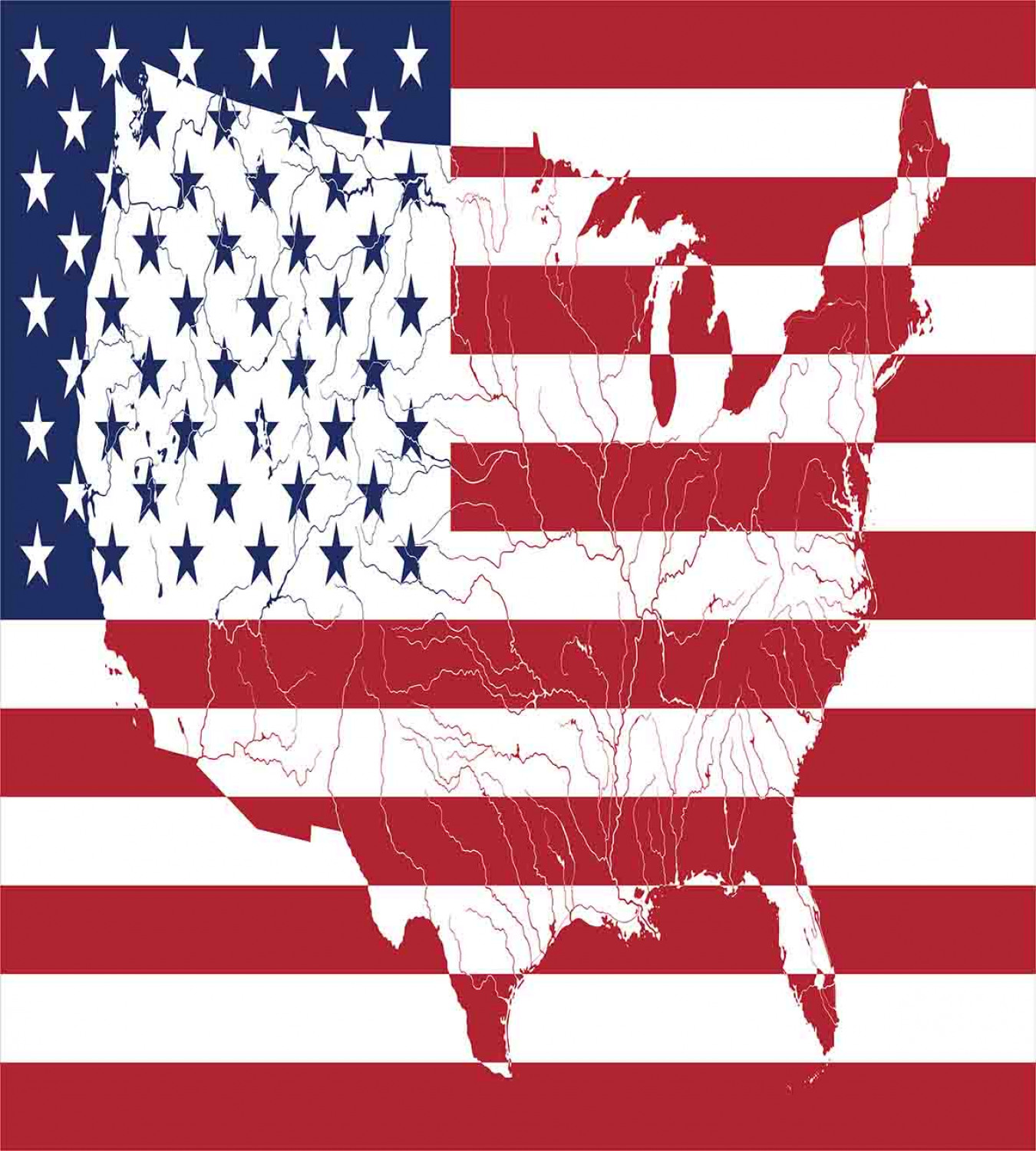 American Flag Duvet Cover Set with Pillow Shams Martial World Print - Picture 4 of 8