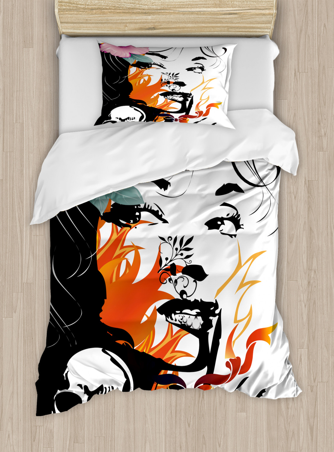 Retro Tattoo Duvet Cover Set Twin Queen King Sizes with Pillow Shams - Picture 34 of 63