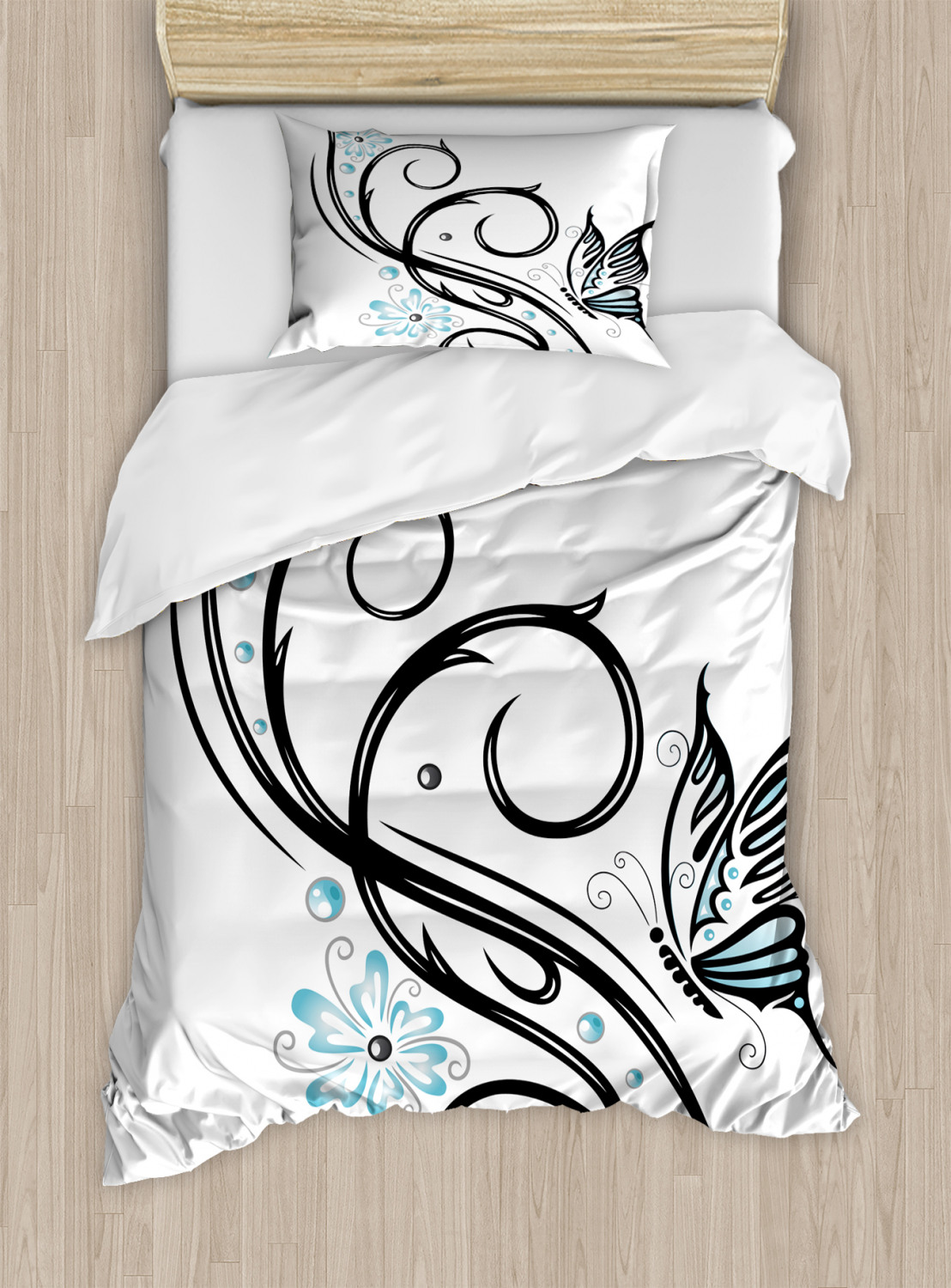 Retro Tattoo Duvet Cover Set Twin Queen King Sizes with Pillow Shams - Picture 7 of 63