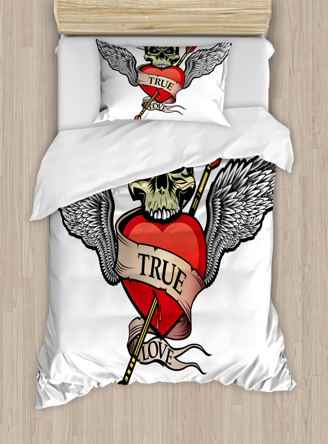 Retro Tattoo Duvet Cover Set Twin Queen King Sizes with Pillow Shams - Picture 43 of 63