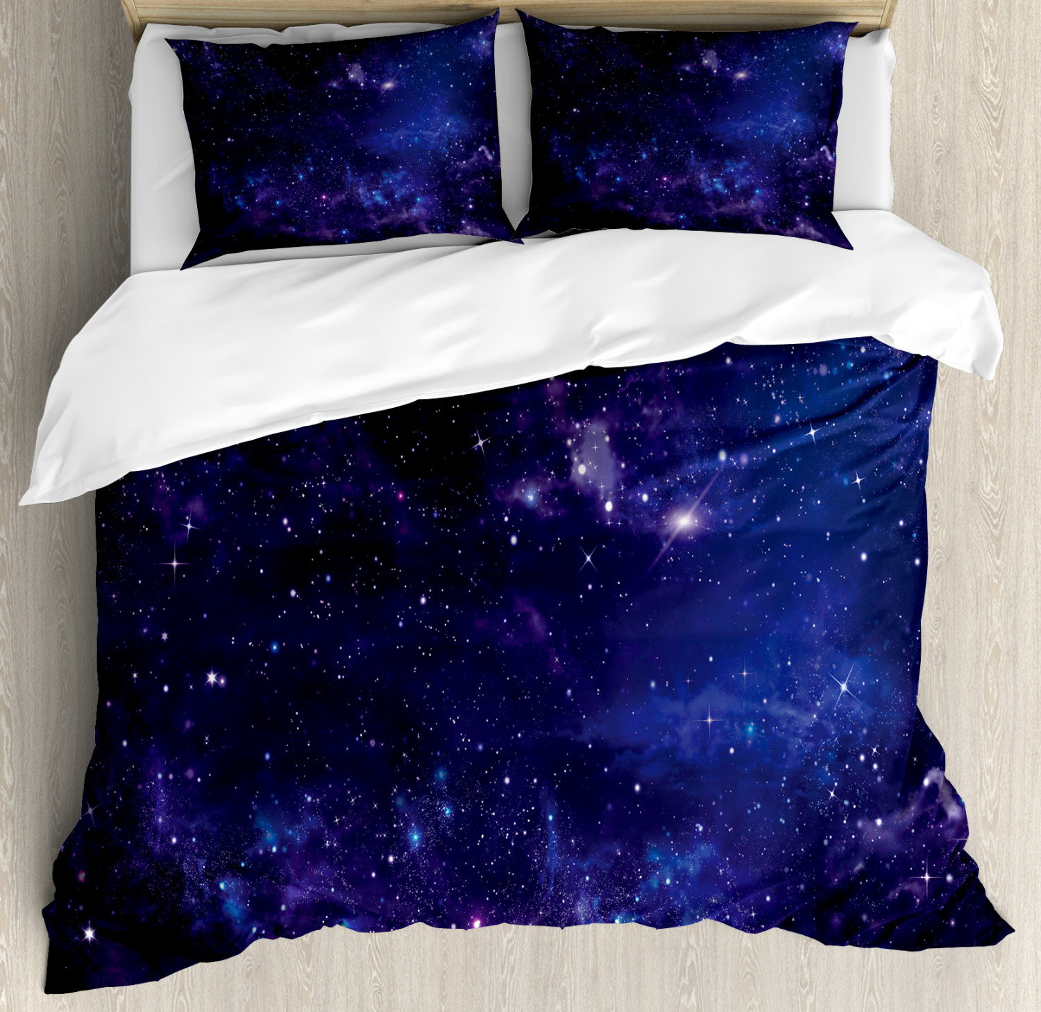 Galaxy Duvet Cover Set With Pillow Shams Inspiring Starway View