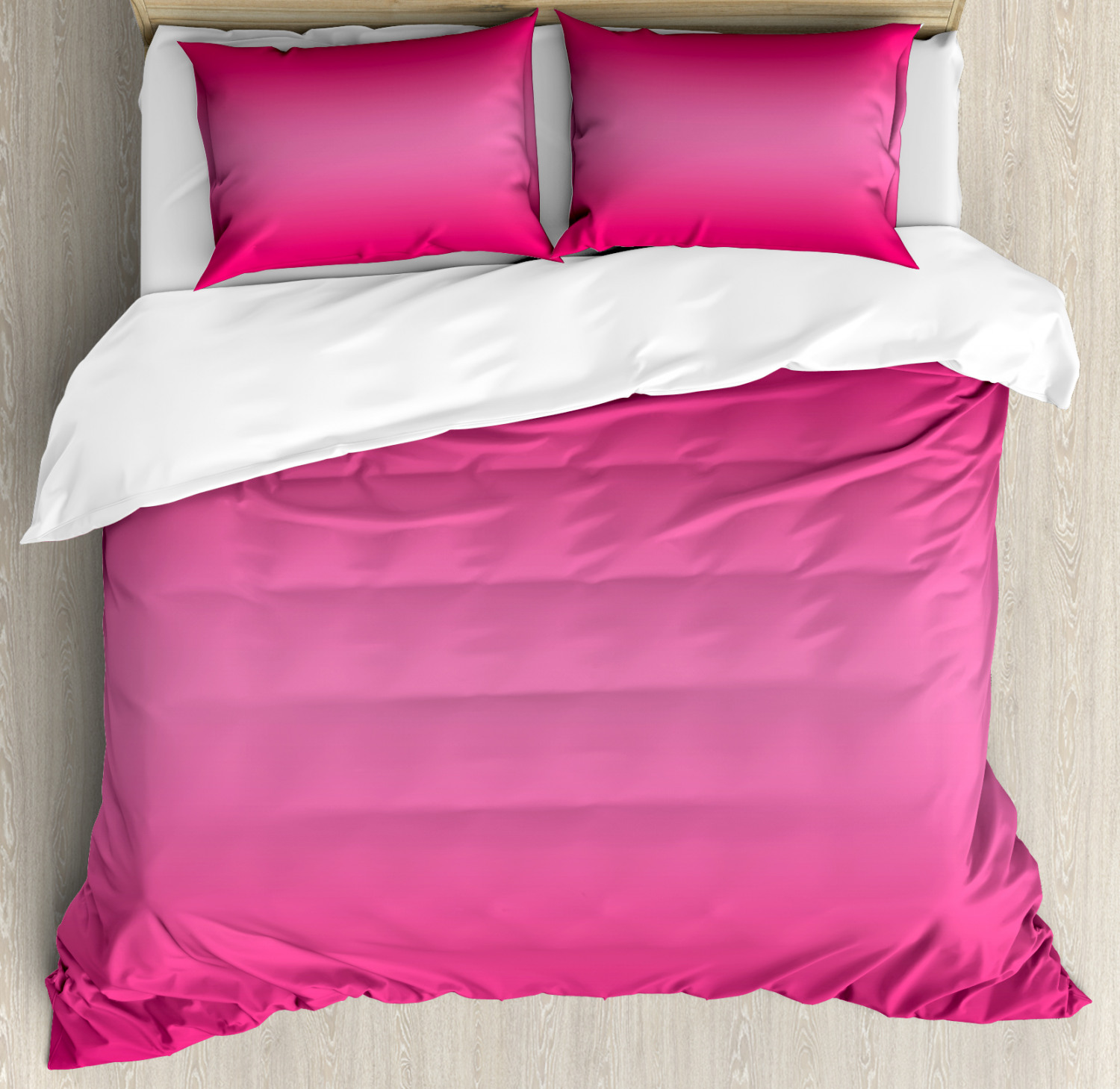 Ombre Duvet Cover Set With Pillow Shams Modern Pink Room Design