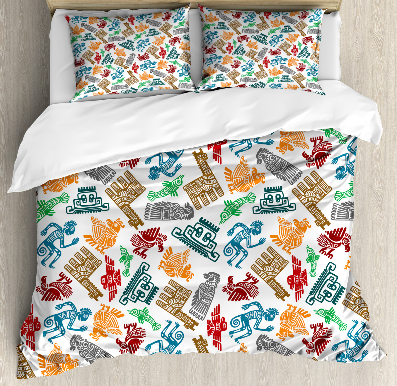 Vivid Fabric Duvet Cover Set Twin Queen King Sizes with Pillow Shams - Picture 67 of 84