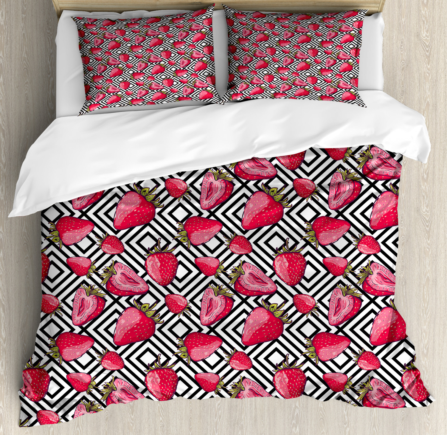 Vivid Fabric Duvet Cover Set Twin Queen King Sizes with Pillow Shams - Picture 16 of 84