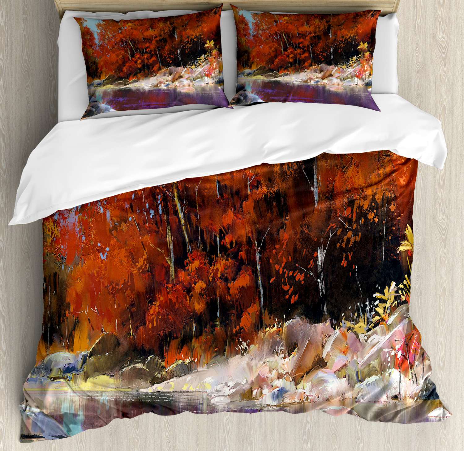 Lively Fabric Duvet Cover Set Twin Queen King Sizes With Pillow