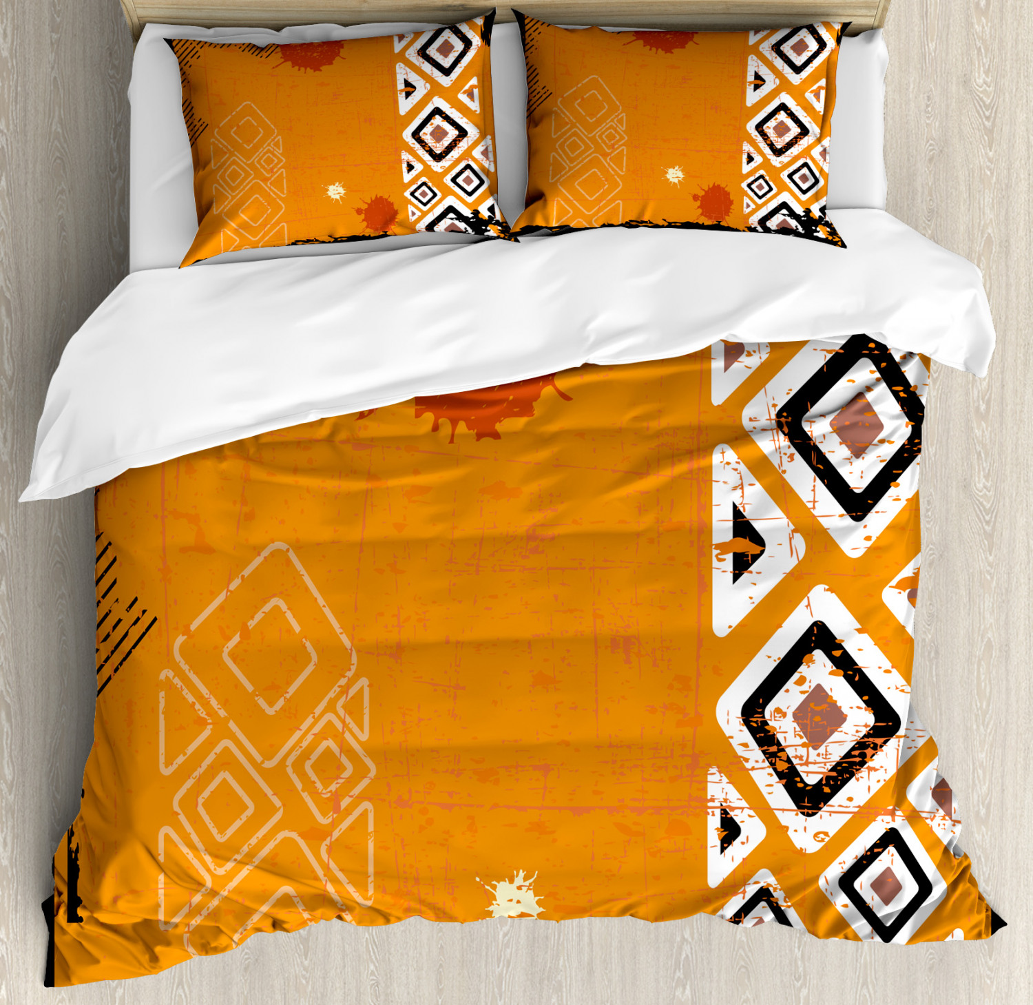 Tribal Duvet Cover Set With Pillow Shams Ethnic African Design
