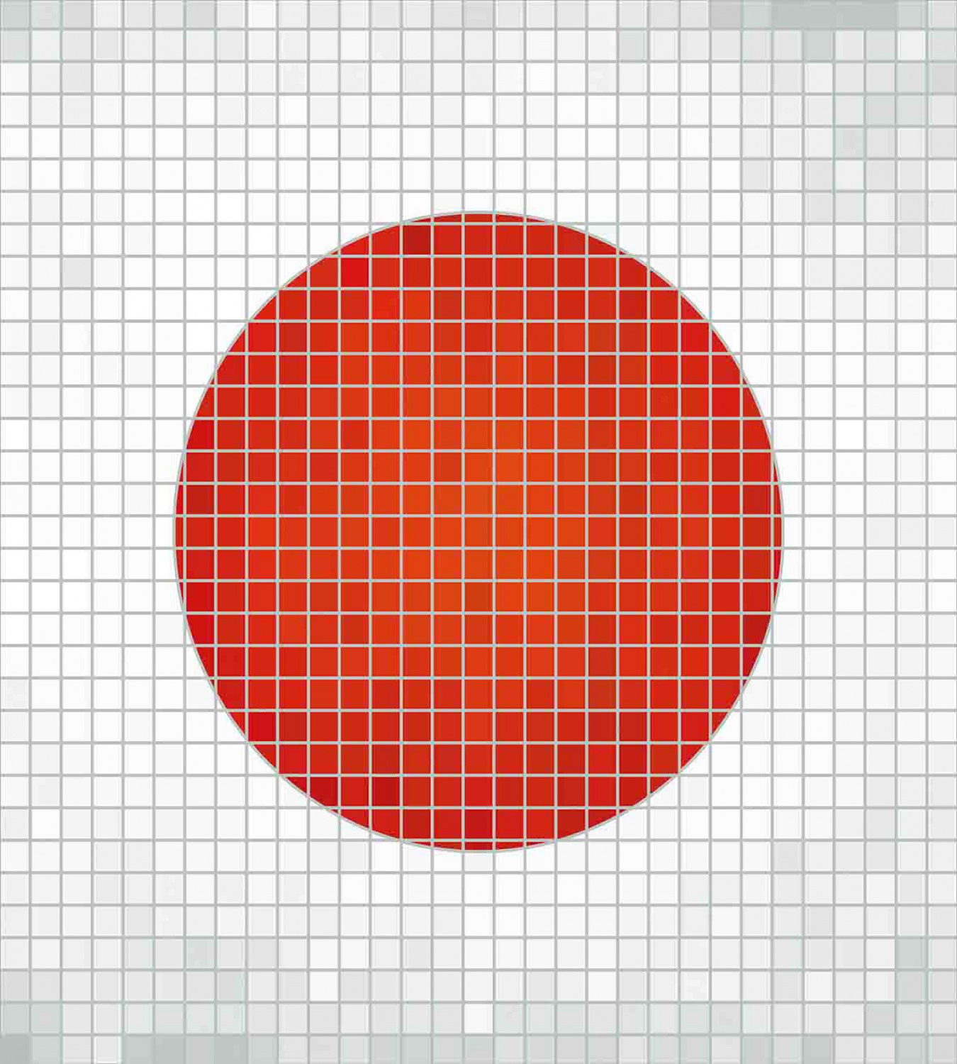 japanisch Bettwäsche Set Mosaik Flagge von JapanWeicher Microfaserstoff 