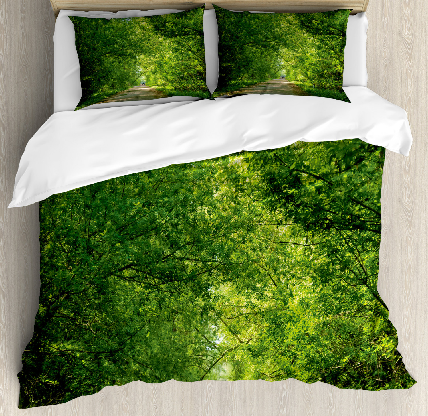 Landscape Duvet Cover Set with Pillow Shams Fresh Canopy For