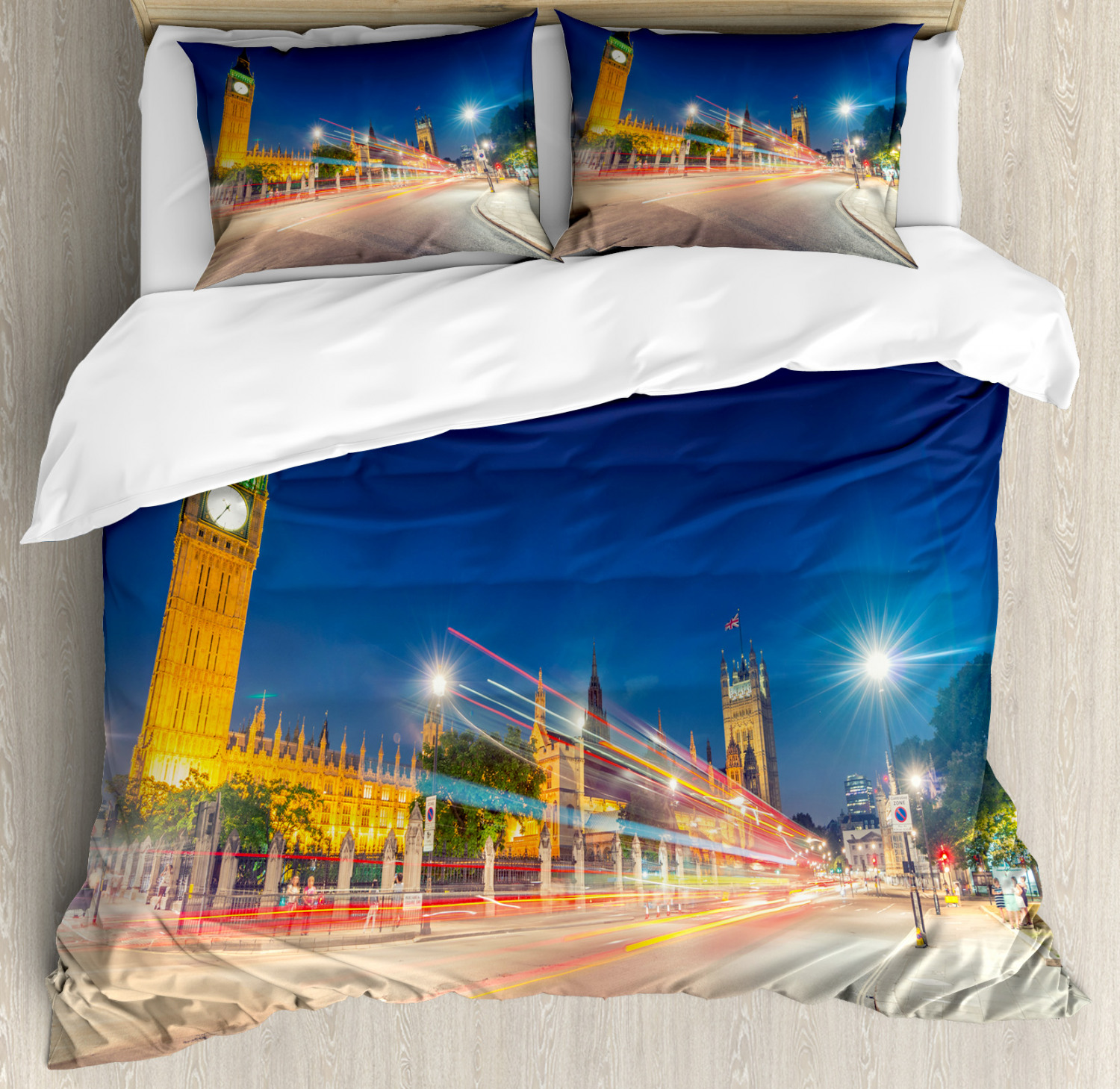 Urban Duvet Cover Set With Pillow Shams Big Ben Westminster Uk