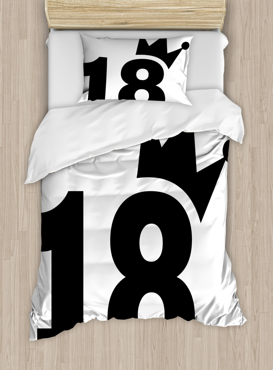 Cartoon Duvet Cover Set with Pillow Shams Jersey Seem Bold 18 Print - Picture 7 of 8