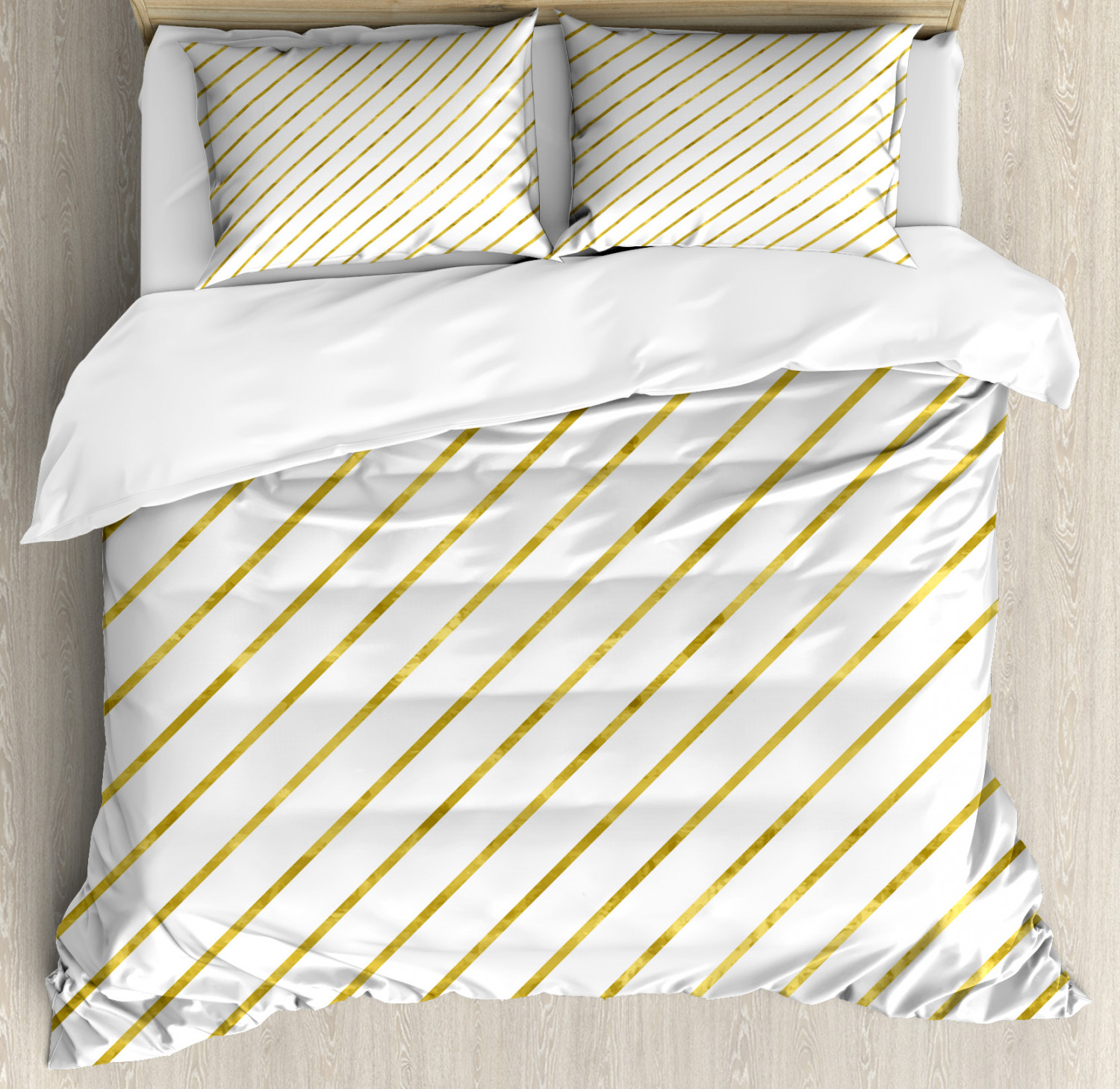 modern Zander  Duvet Cover Geometric Stripe Double Quilt Bedding Set Pillow Case 