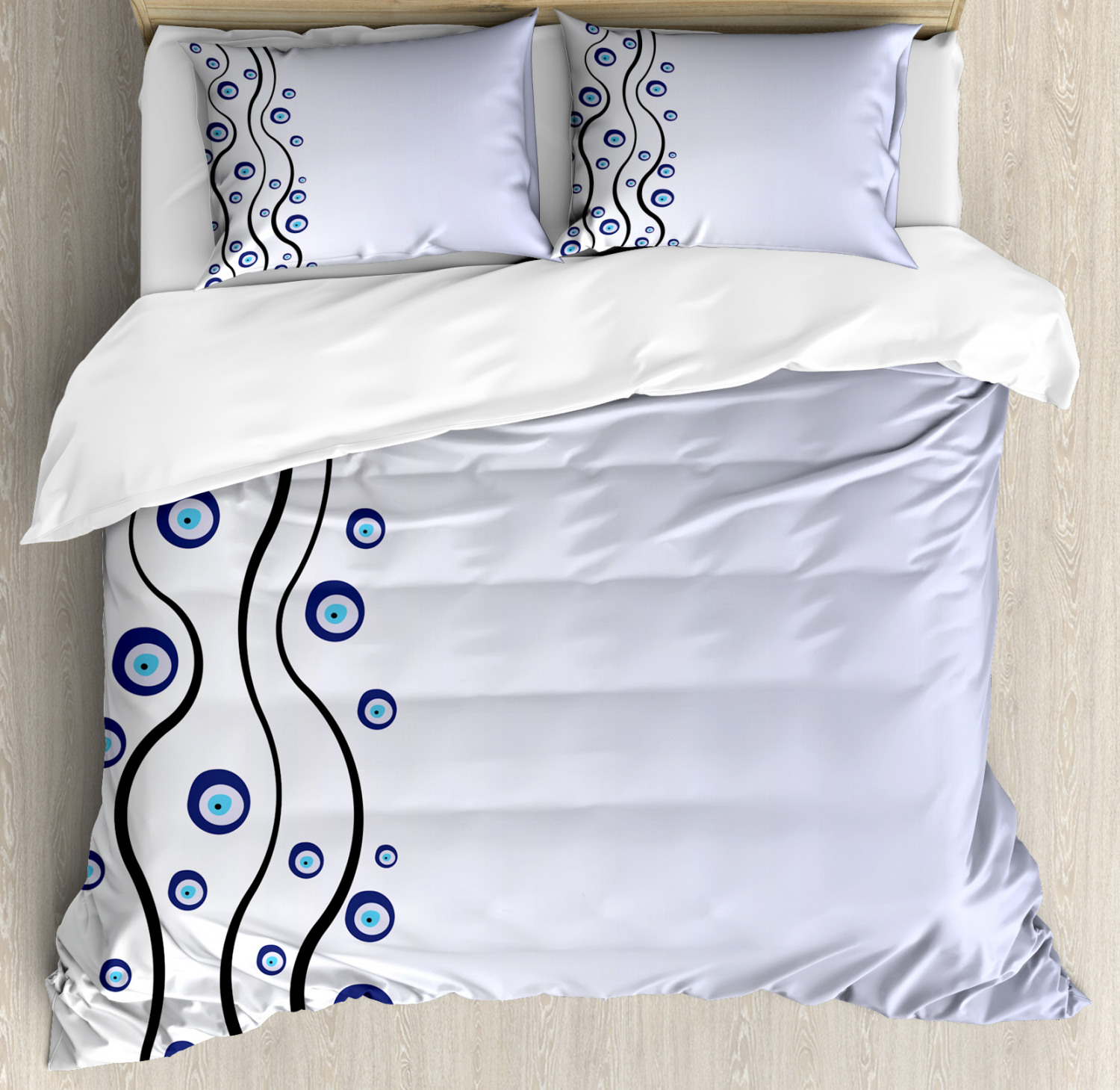 Evil Eye Duvet Cover Set Twin Queen King Sizes with Pillow Shams Ambesonne - Picture 25 of 75