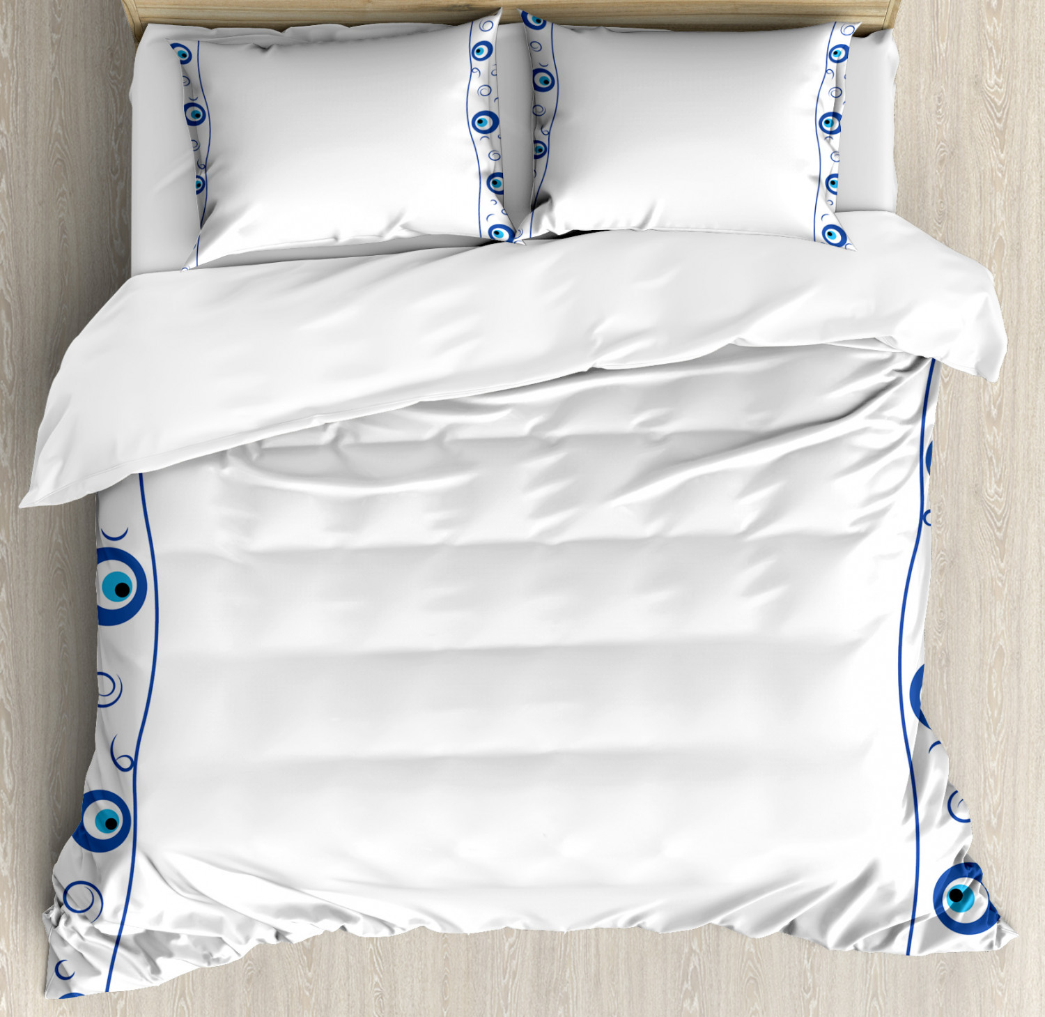 Evil Eye Duvet Cover Set Twin Queen King Sizes with Pillow Shams Ambesonne - Picture 13 of 75