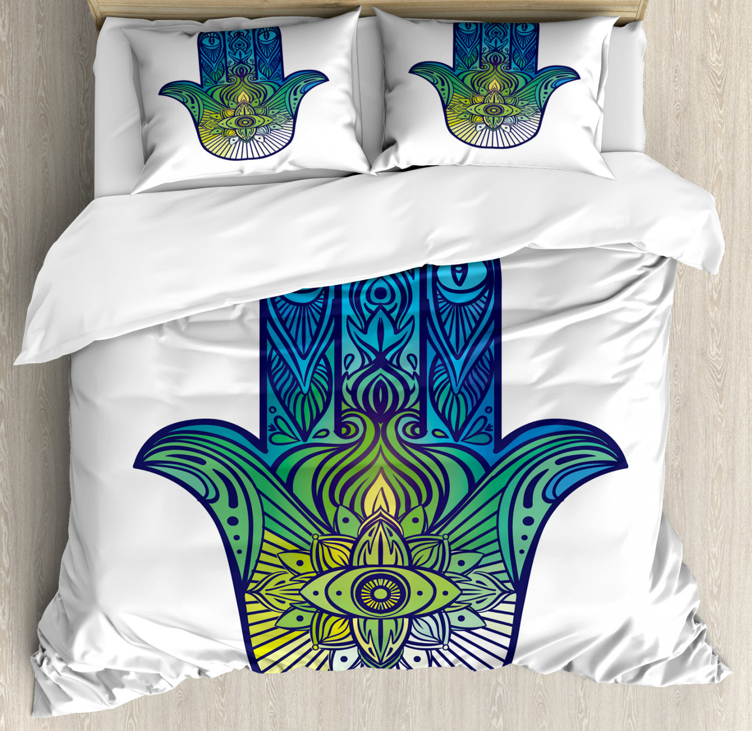Evil Eye Duvet Cover Set Twin Queen King Sizes with Pillow Shams Ambesonne - Picture 67 of 75