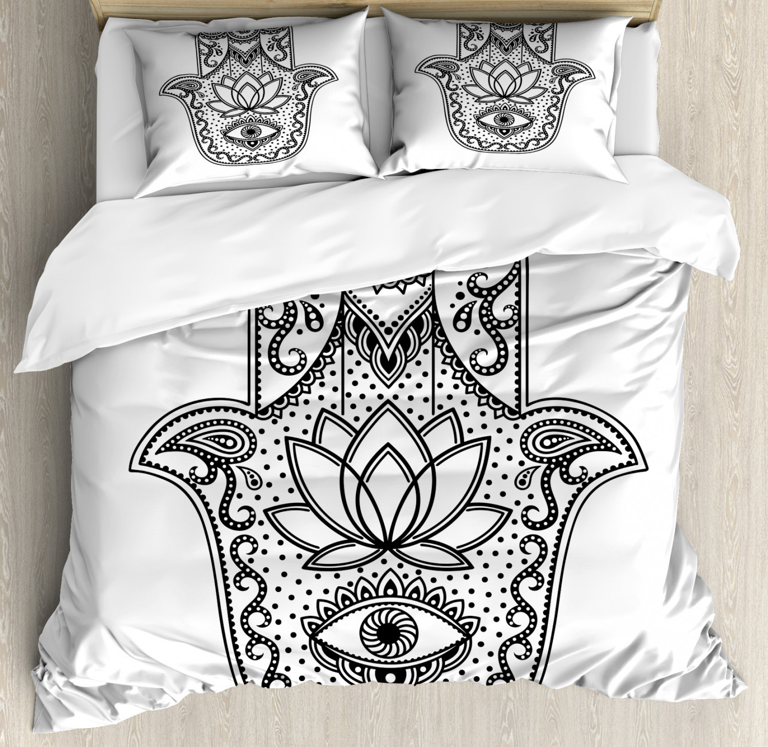 Evil Eye Duvet Cover Set Twin Queen King Sizes with Pillow Shams Ambesonne - Picture 37 of 75