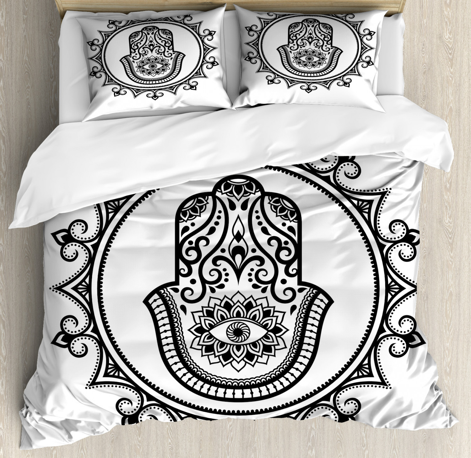 Evil Eye Duvet Cover Set Twin Queen King Sizes with Pillow Shams Ambesonne - Picture 31 of 75
