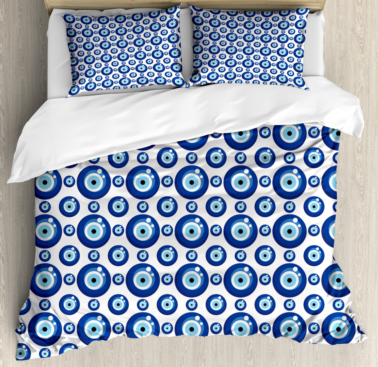 Evil Eye Duvet Cover Set Twin Queen King Sizes with Pillow Shams Ambesonne - Picture 52 of 75