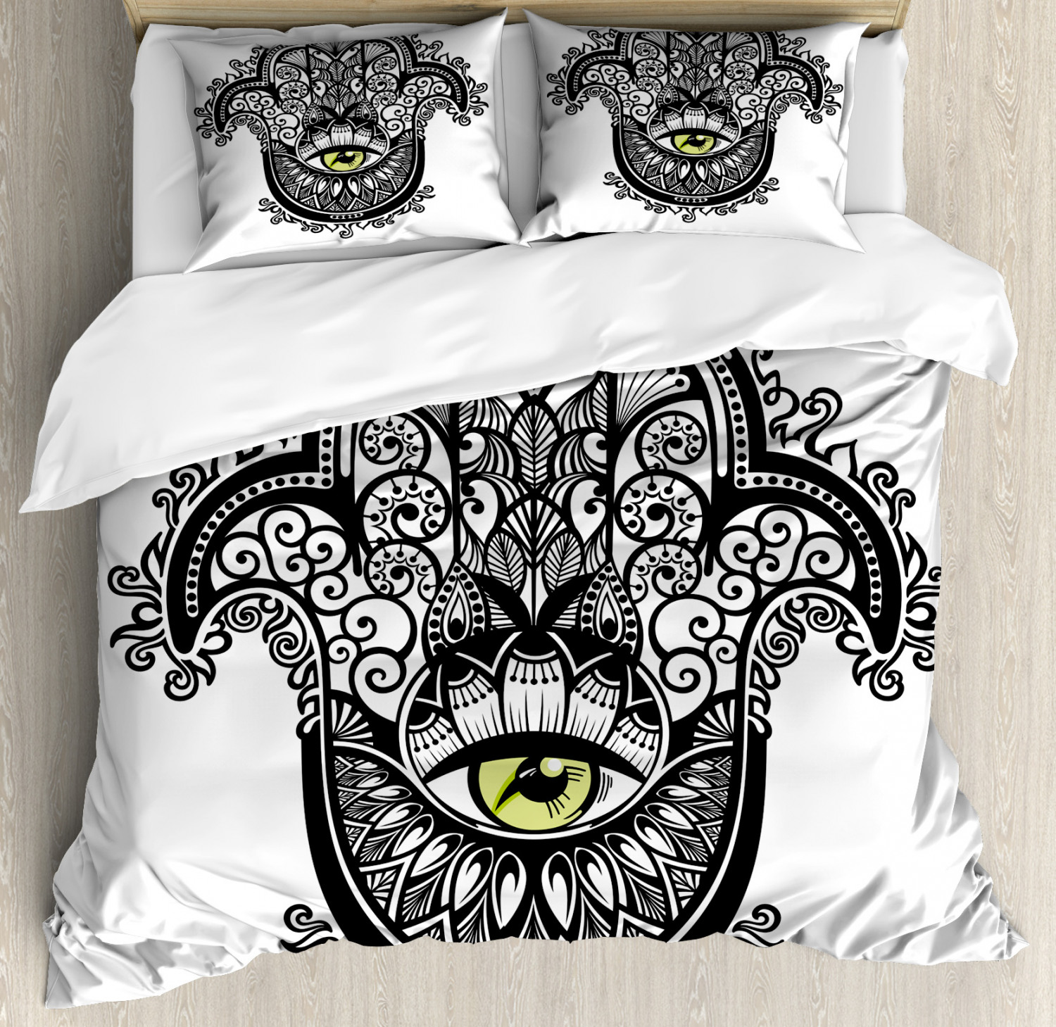 Evil Eye Duvet Cover Set Twin Queen King Sizes with Pillow Shams Ambesonne - Picture 70 of 75