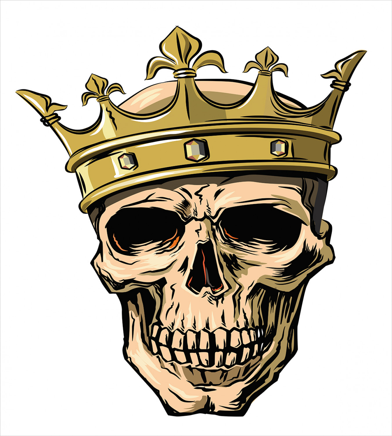 Скелет с короной