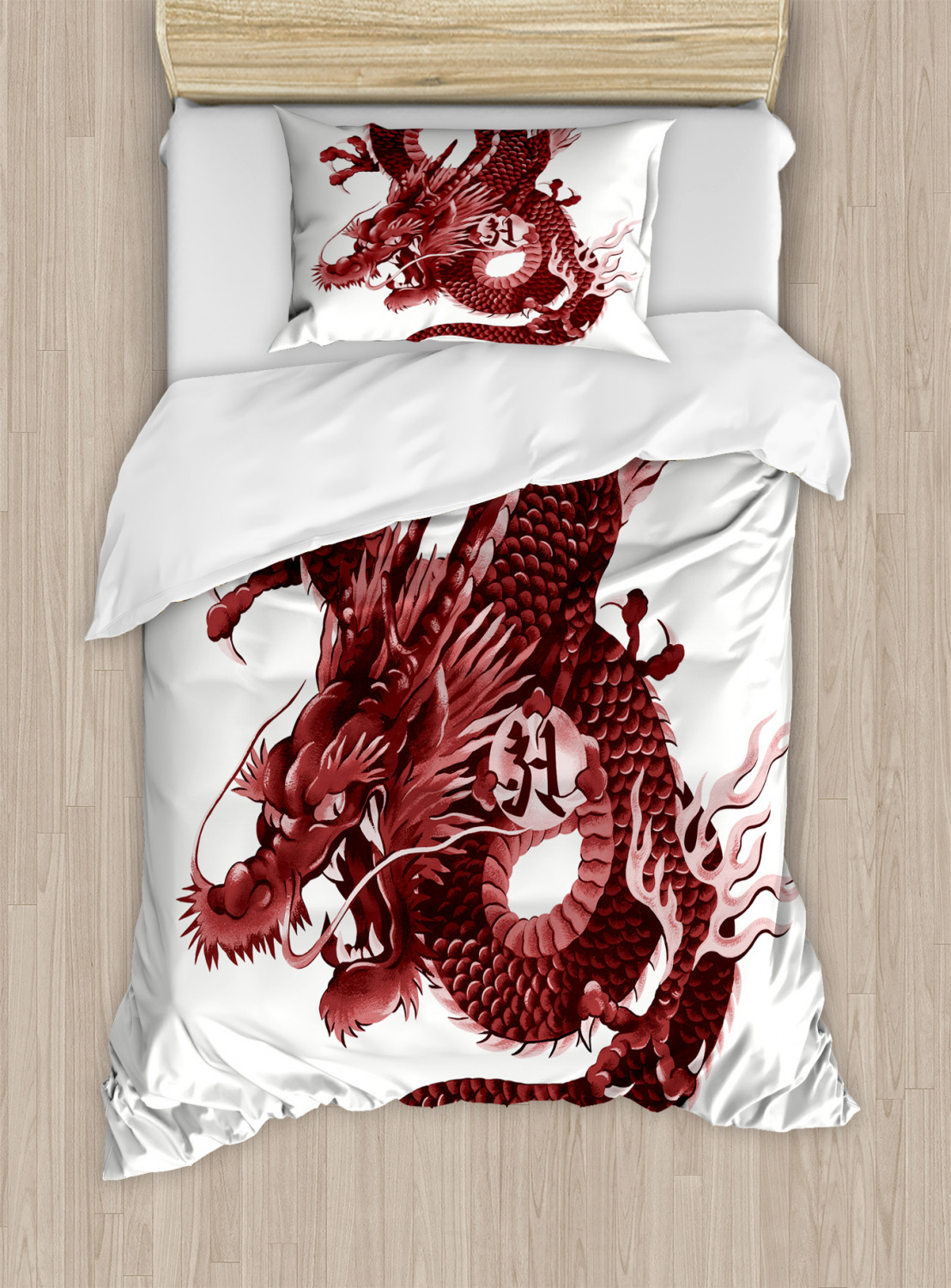 Dragon Duvet Cover Set Twin Queen King Sizes with Pillow ...