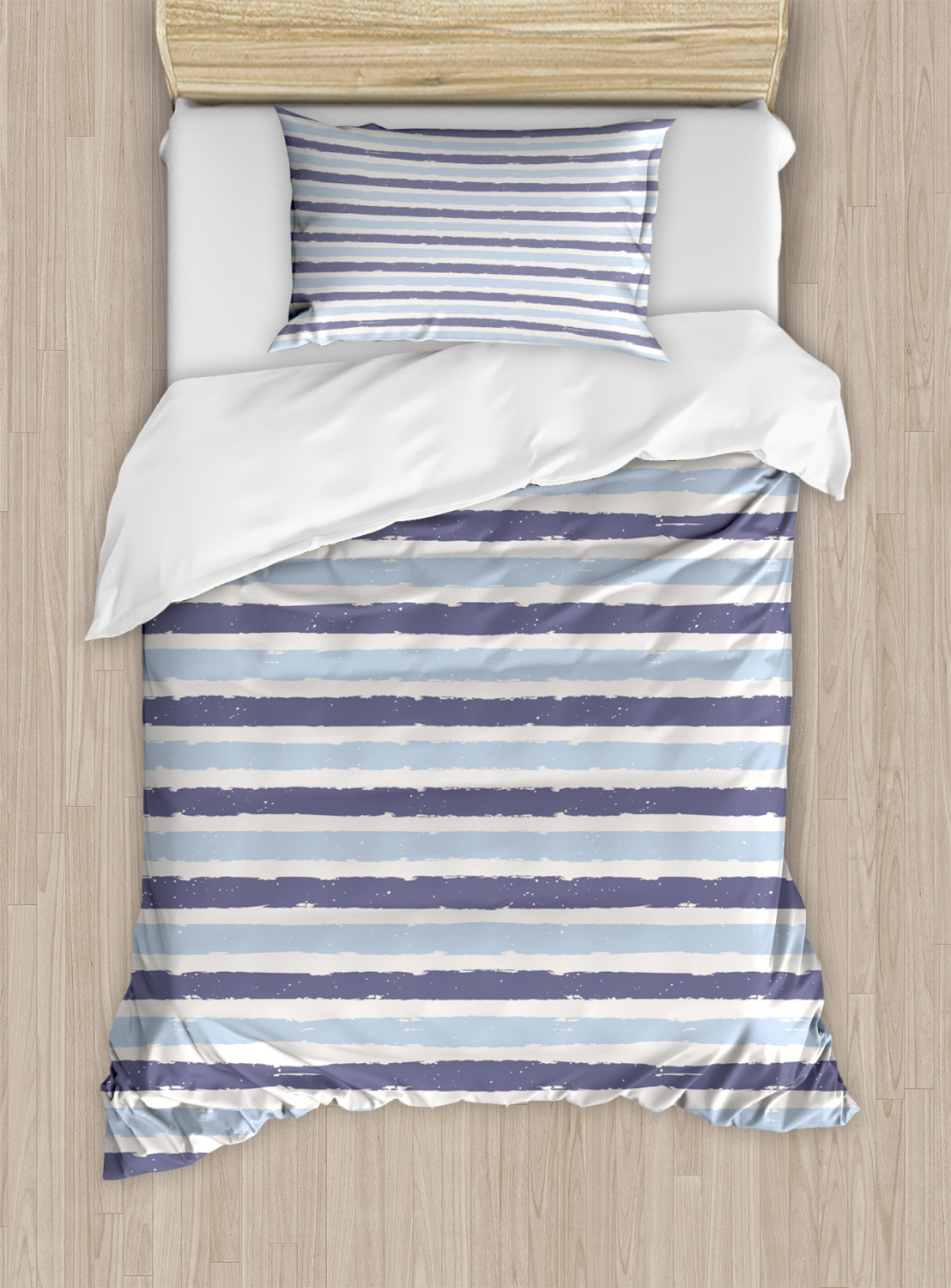 Harbour Stripe Duvet Cover Set With Pillow Shams Sketchy Stripes