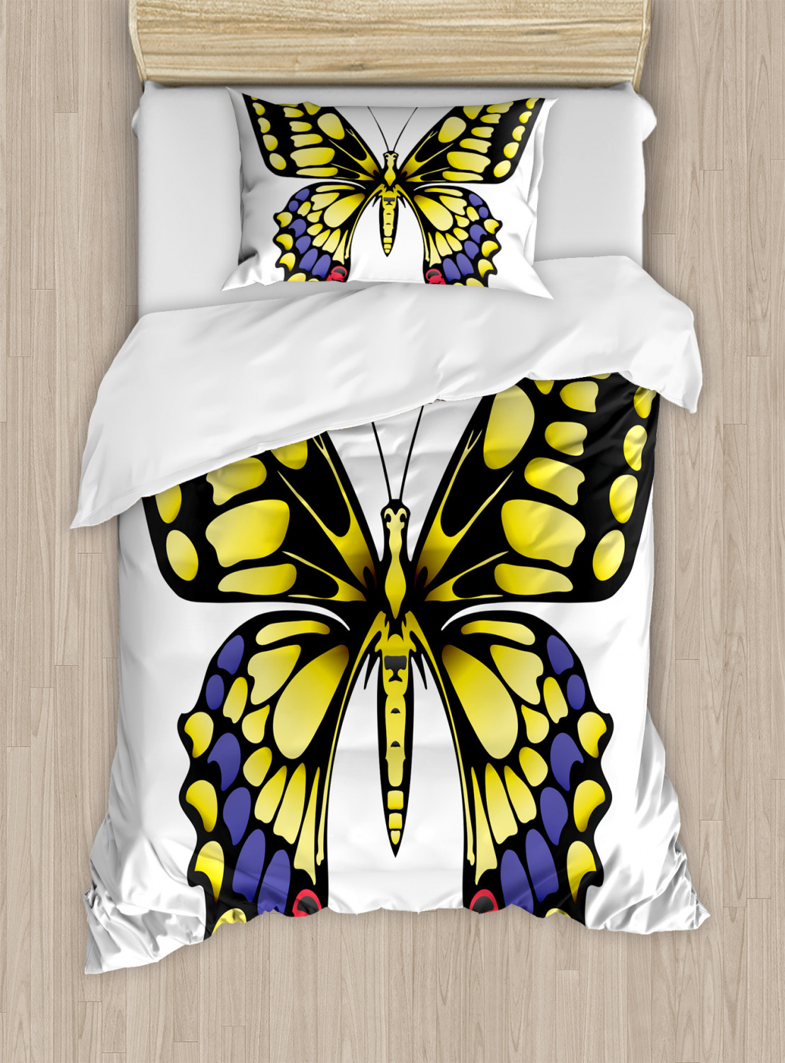 Swallowtail Butterfly Duvet Cover Set Twin Queen King Sizes with Pillow
