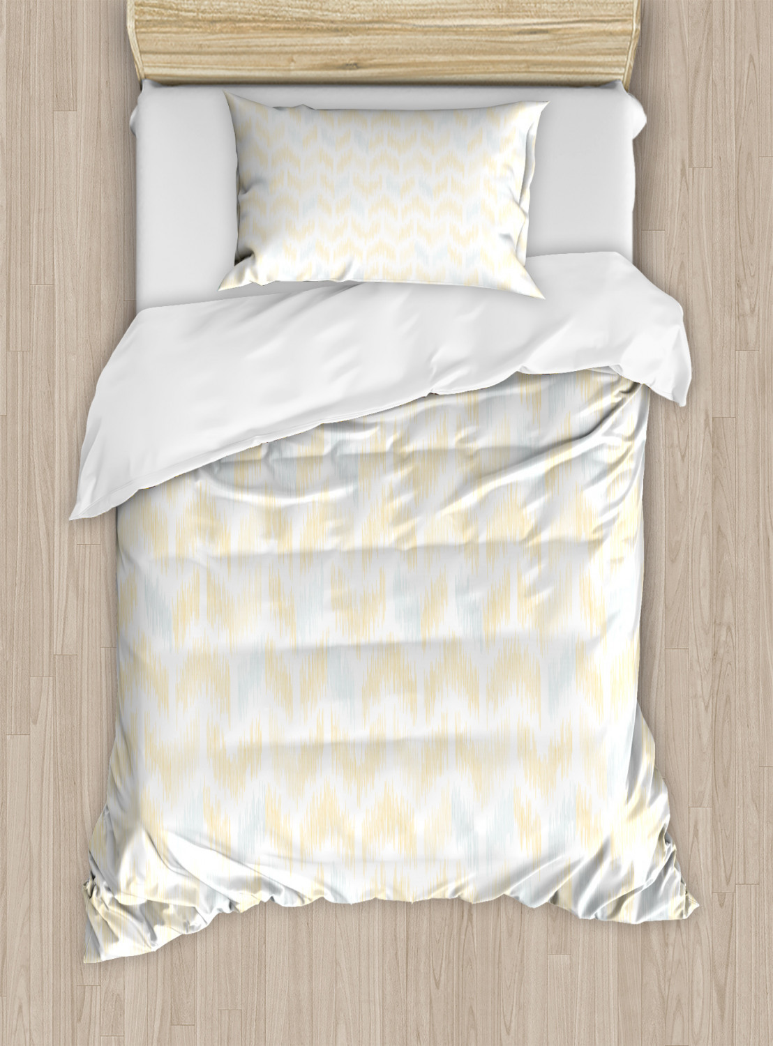 Yellow Chevron Duvet Cover Set With Pillow Shams Ikat Style Tile Yellow Chevron Duvet Cover Set With Pillow Shams