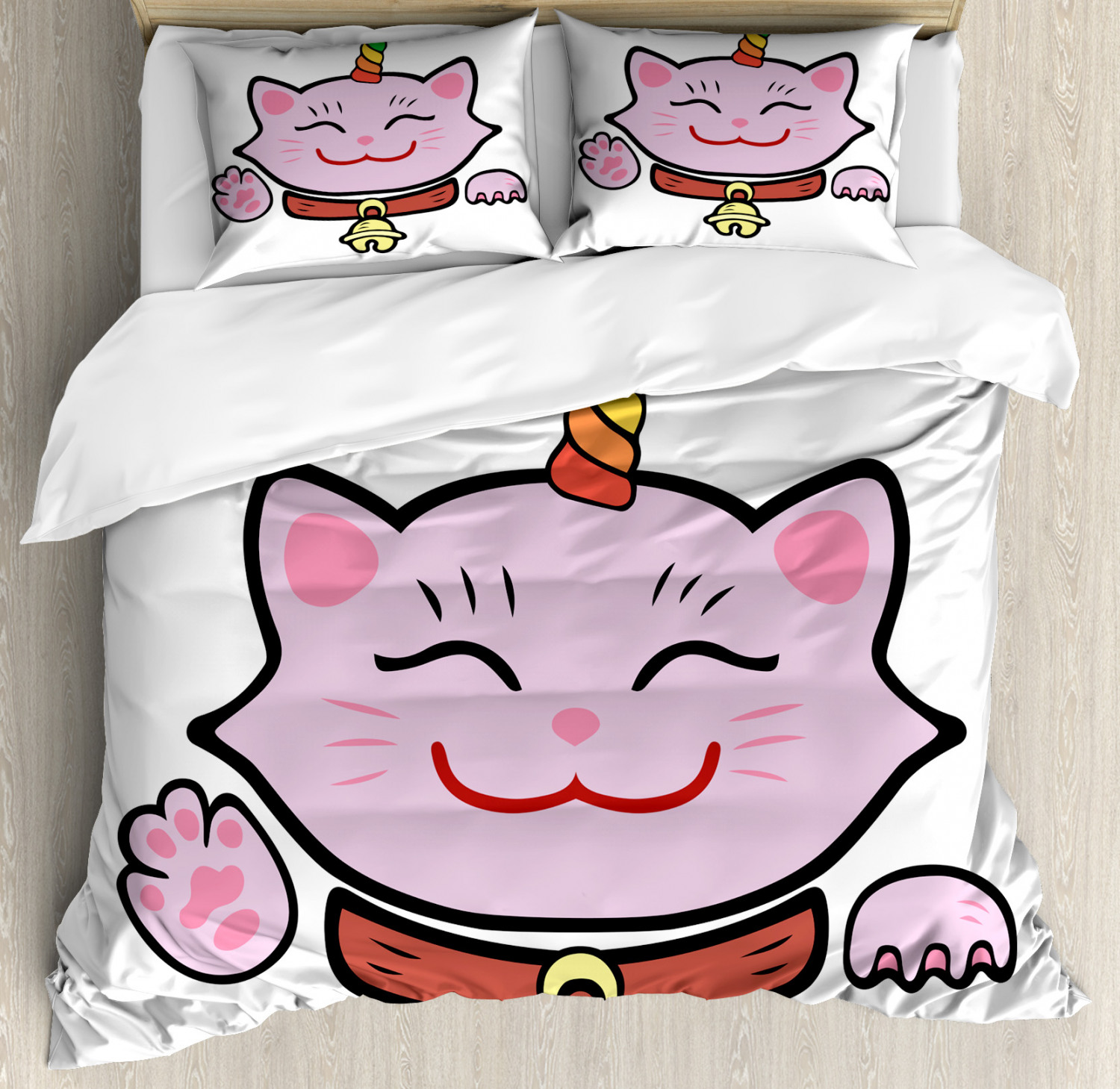 maneki neko pillow