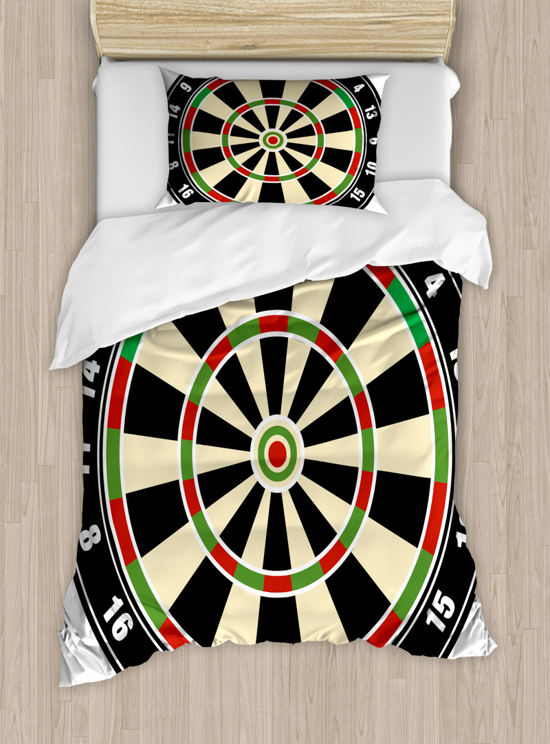 Sports Duvet Cover Set With Pillow Shams Dart Board Lifestyle