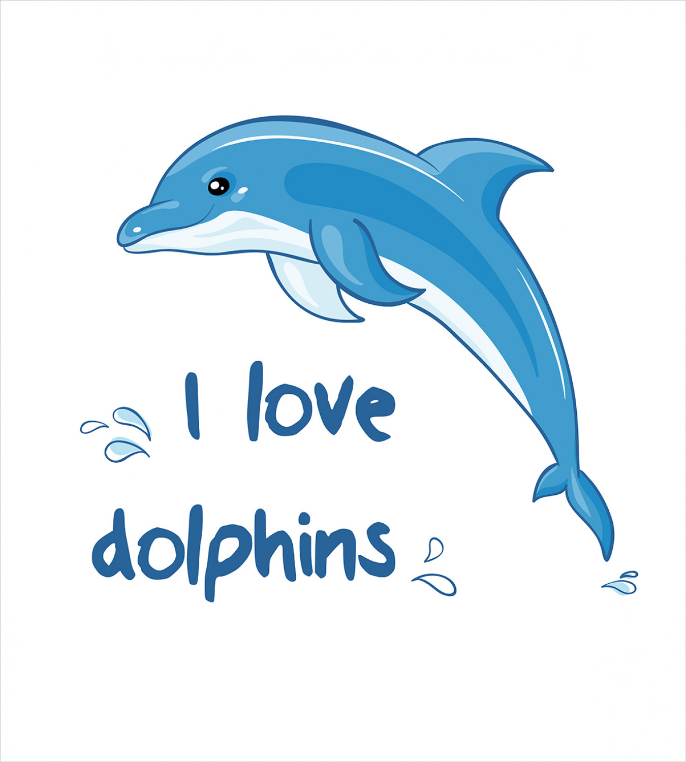 Океанский Дельфин мультяшный