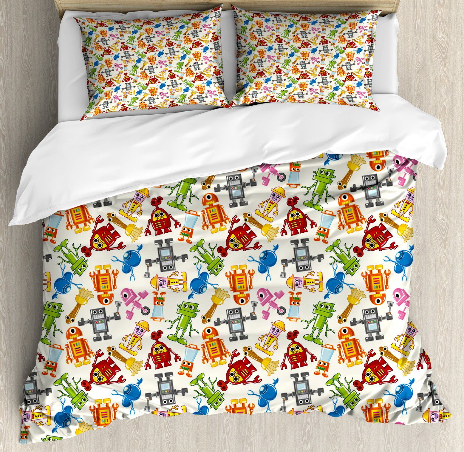 Vintage Kids Duvet Cover Set Twin Queen King Sizes With Pillow