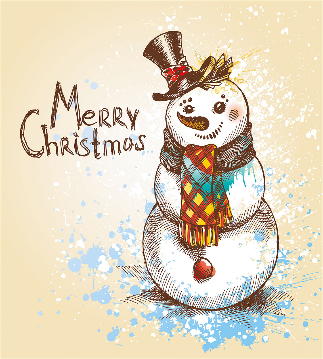 Snowman Duvet Cover Set Twin Queen King Sizes with Pillow Shams