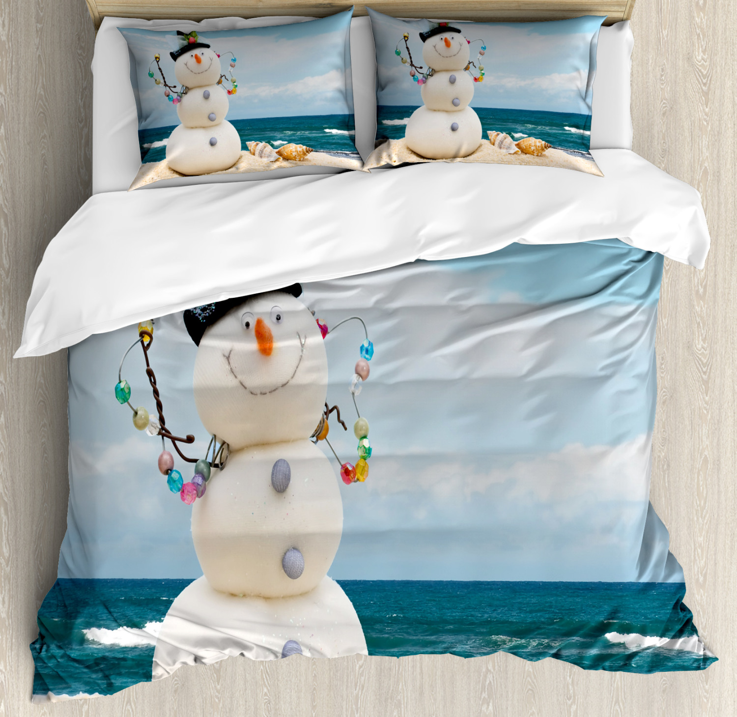 Snowman Duvet Cover Set with Pillow 