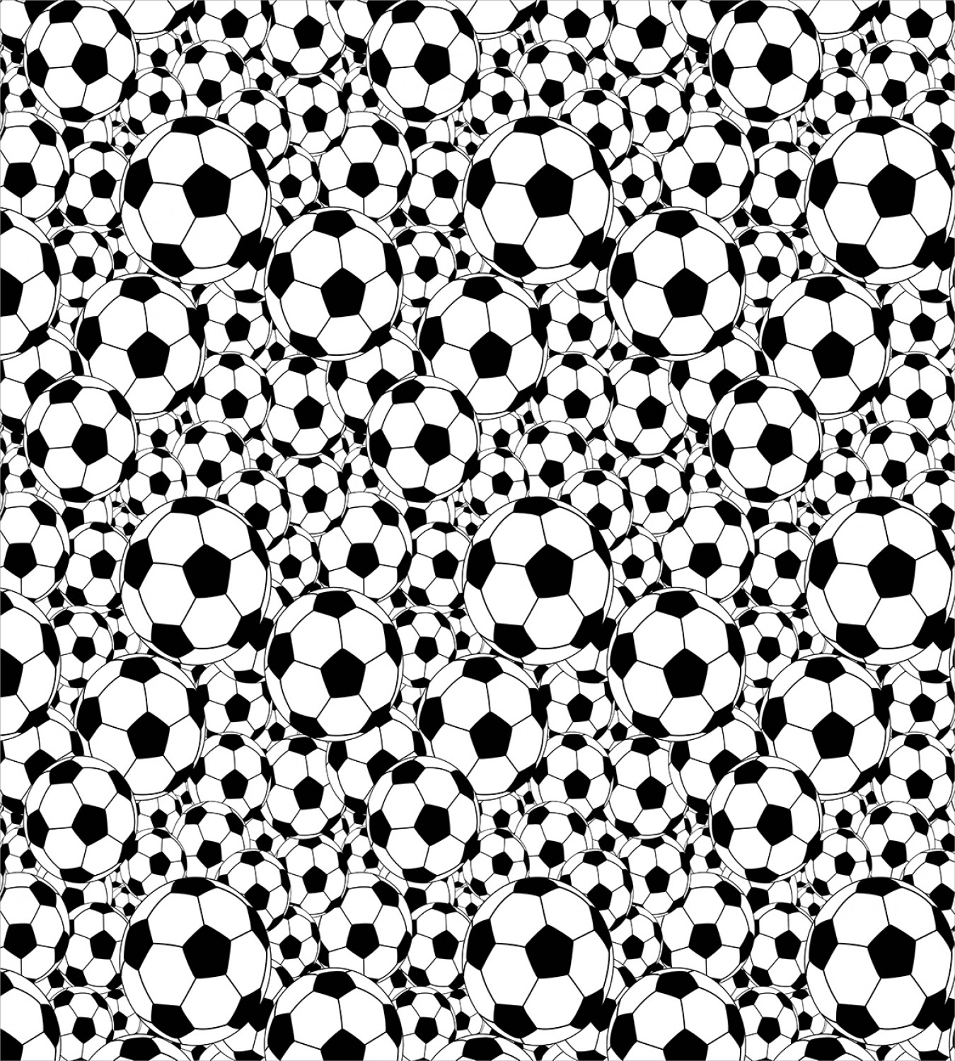 Black White Duvet Cover Set with Pillow Shams Soccer Ball in Net Print 