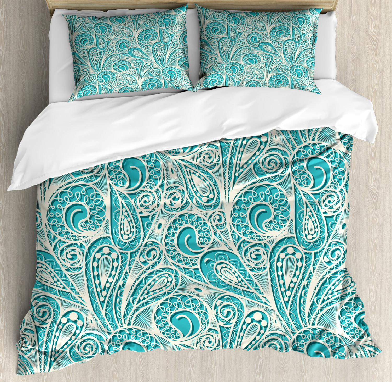 Teal shop pillow shams