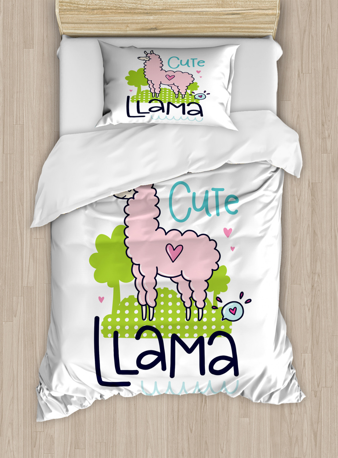 Llama Duvet Cover Set Twin Queen King Sizes with Pillow Shams Bedding - Picture 25 of 60