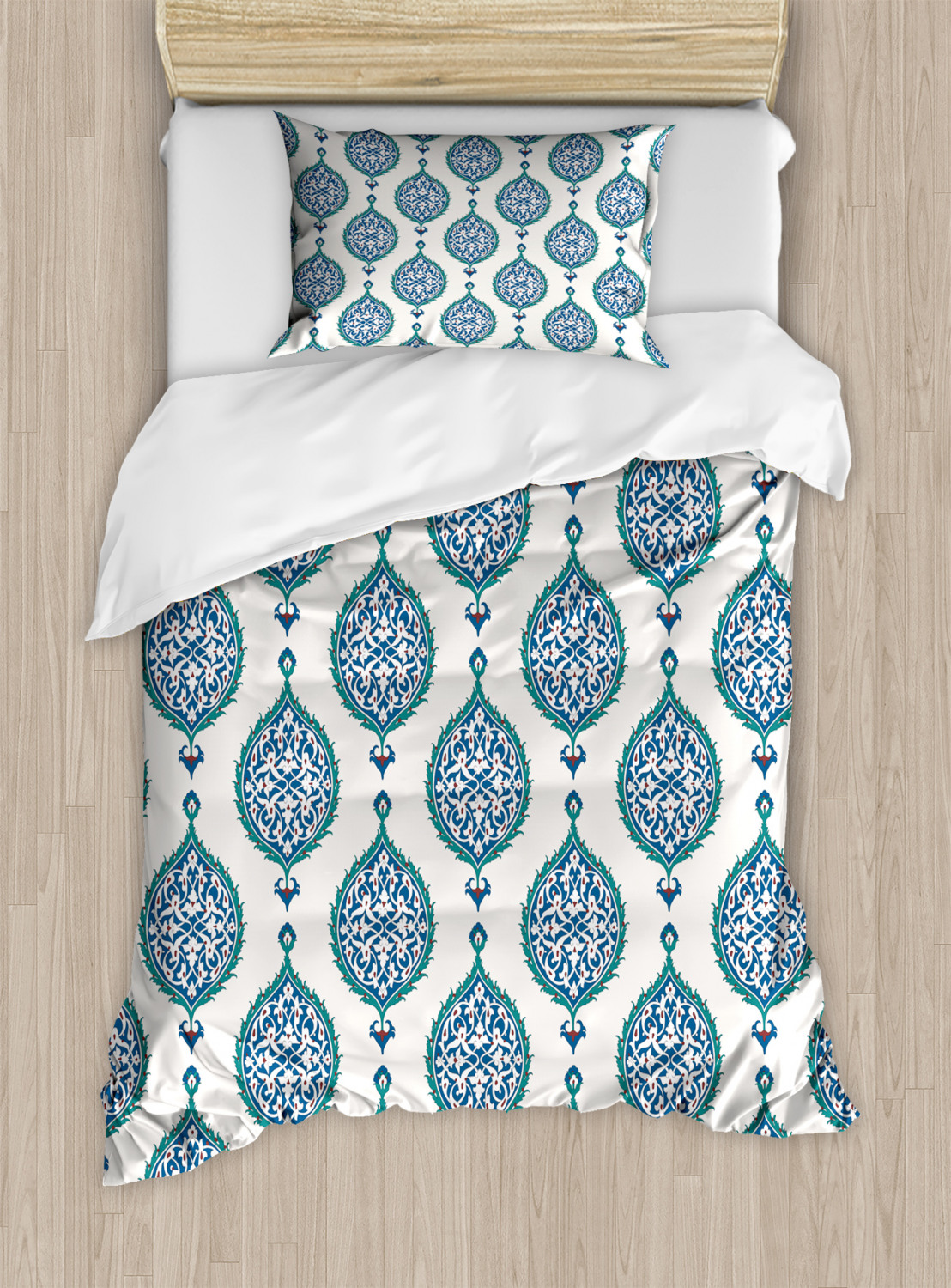 patterned pillow shams