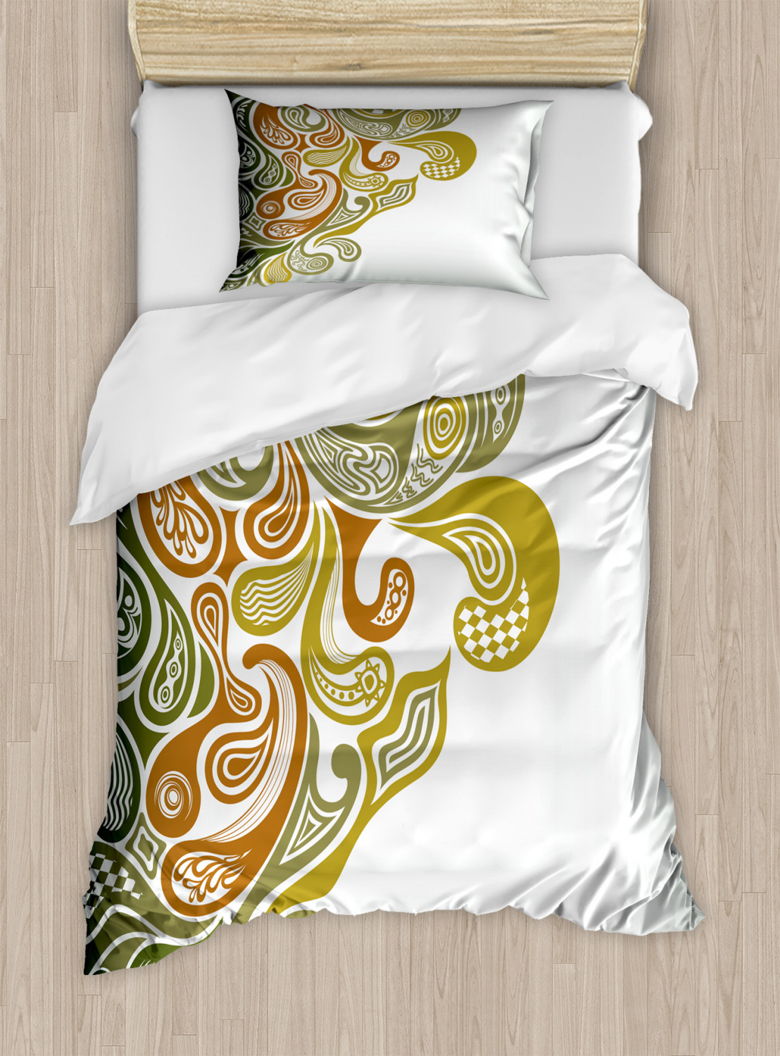 Earthy Duvet Cover ,Queen, Twin Size and Geometric Pillow Shams