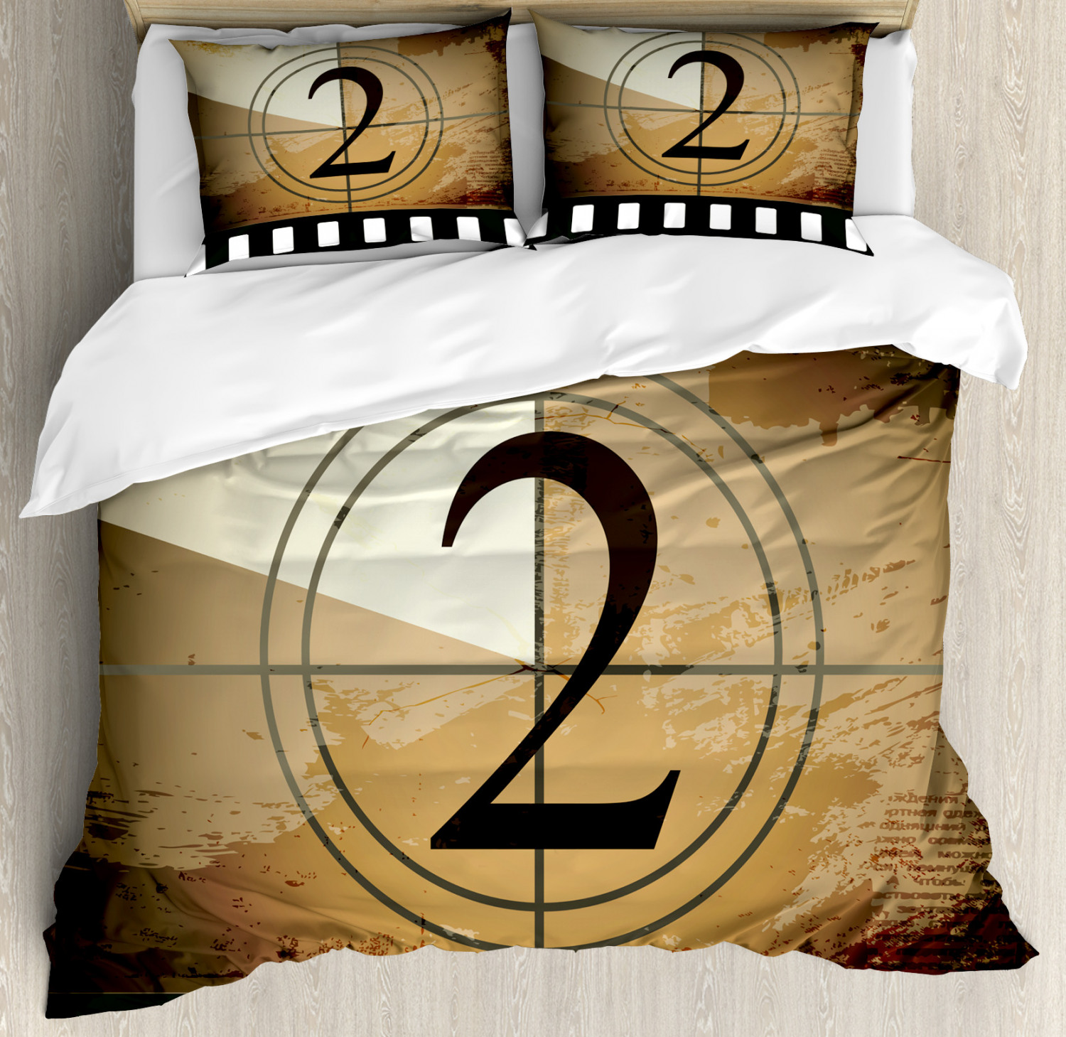 Movie Theater Duvet Cover Set Twin Queen King Sizes with Pillow Shams