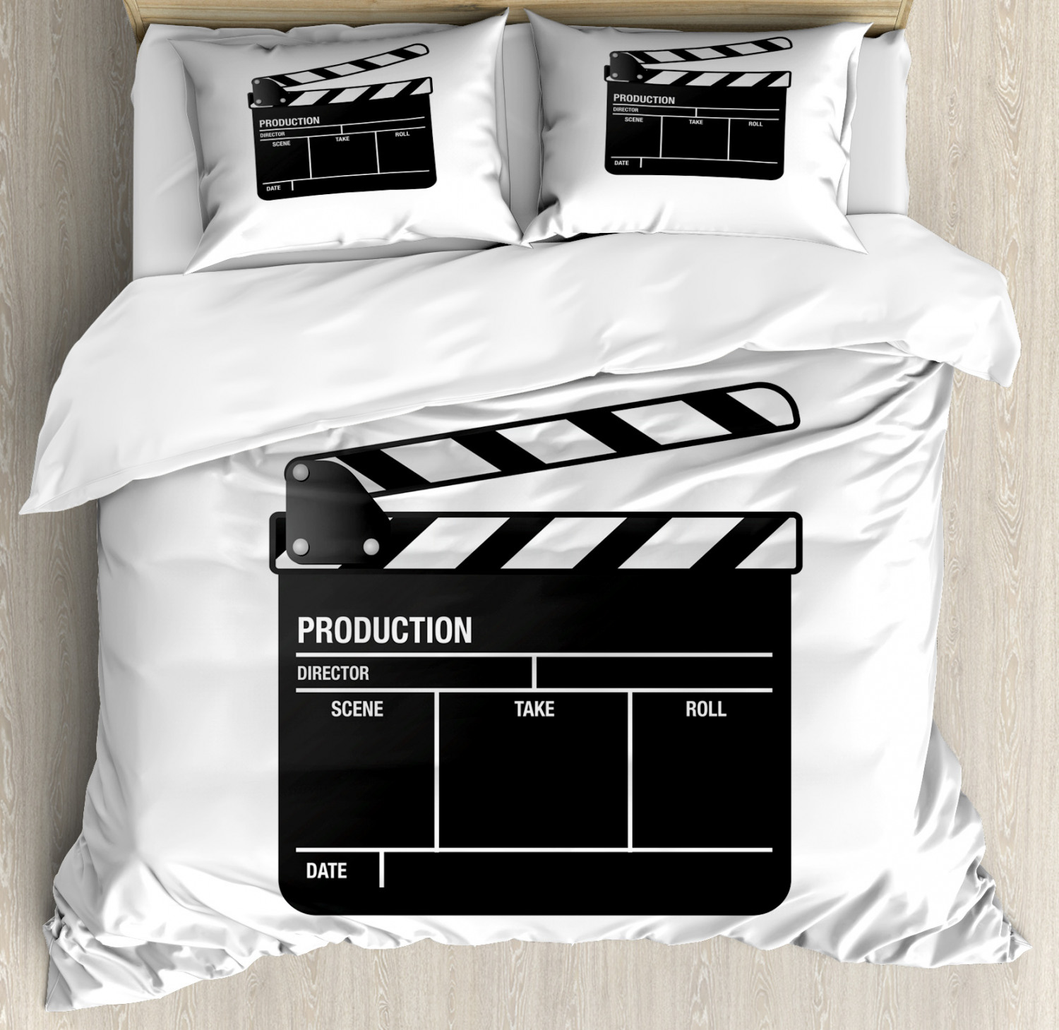 Movie Duvet Cover Set With Pillow Shams Film And Video Industry