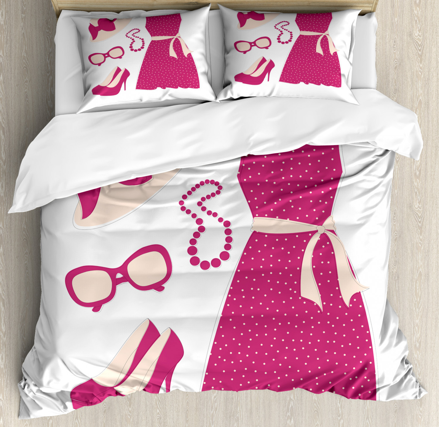Illustration Duvet Cover Set Twin Queen King Sizes with Pillow Shams Bedding - Picture 52 of 93