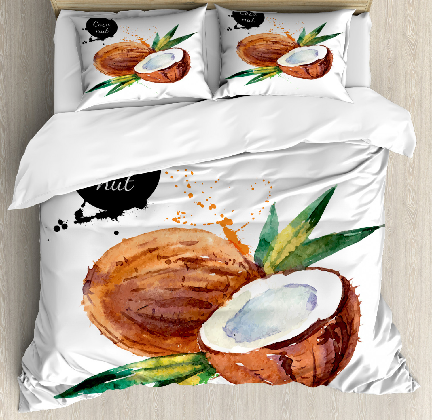 Illustration Duvet Cover Set Twin Queen King Sizes with Pillow Shams Bedding - Picture 85 of 93