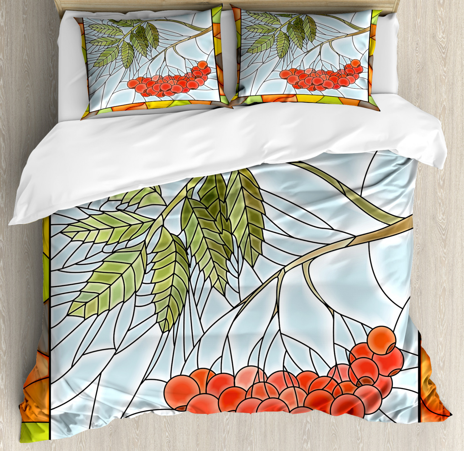 Illustration Duvet Cover Set Twin Queen King Sizes with Pillow Shams Bedding - Picture 61 of 93