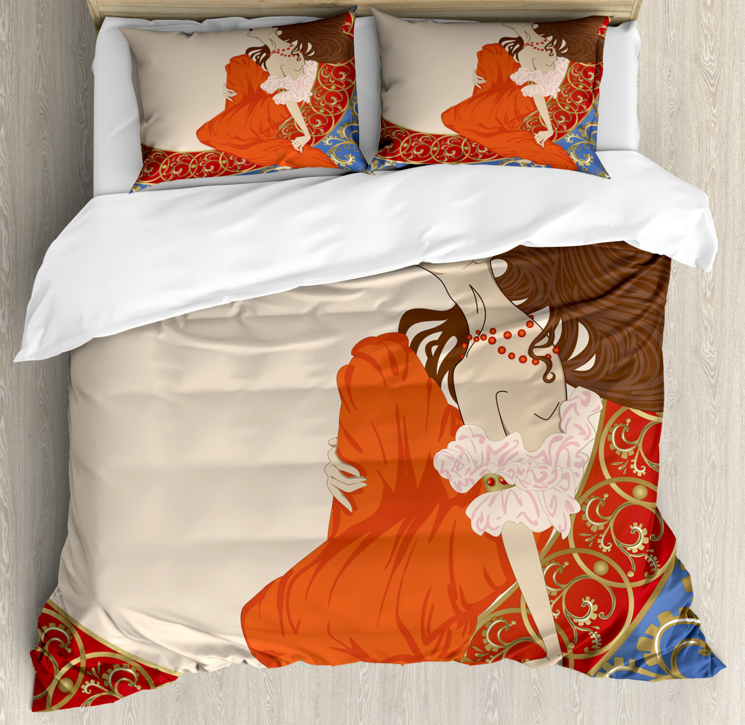 art nouveau duvet cover