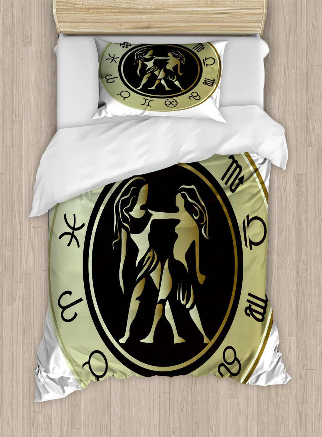 Zodiac Gemini Duvet Cover Set Twin Queen King Sizes with Pillow Shams