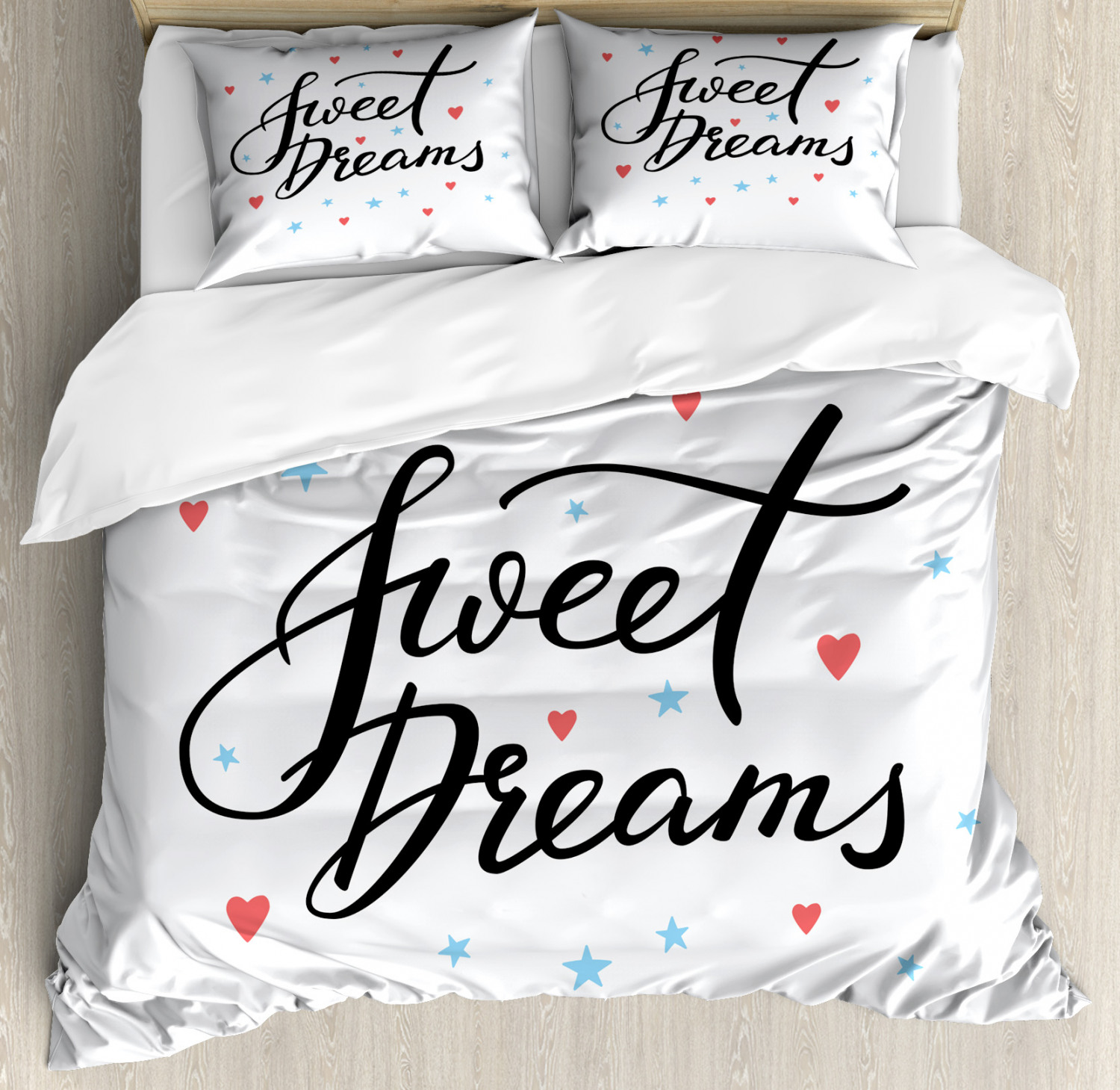 Sweet Dreams Duvet Cover Set Twin Queen King Sizes Pillow Shams Bedding
